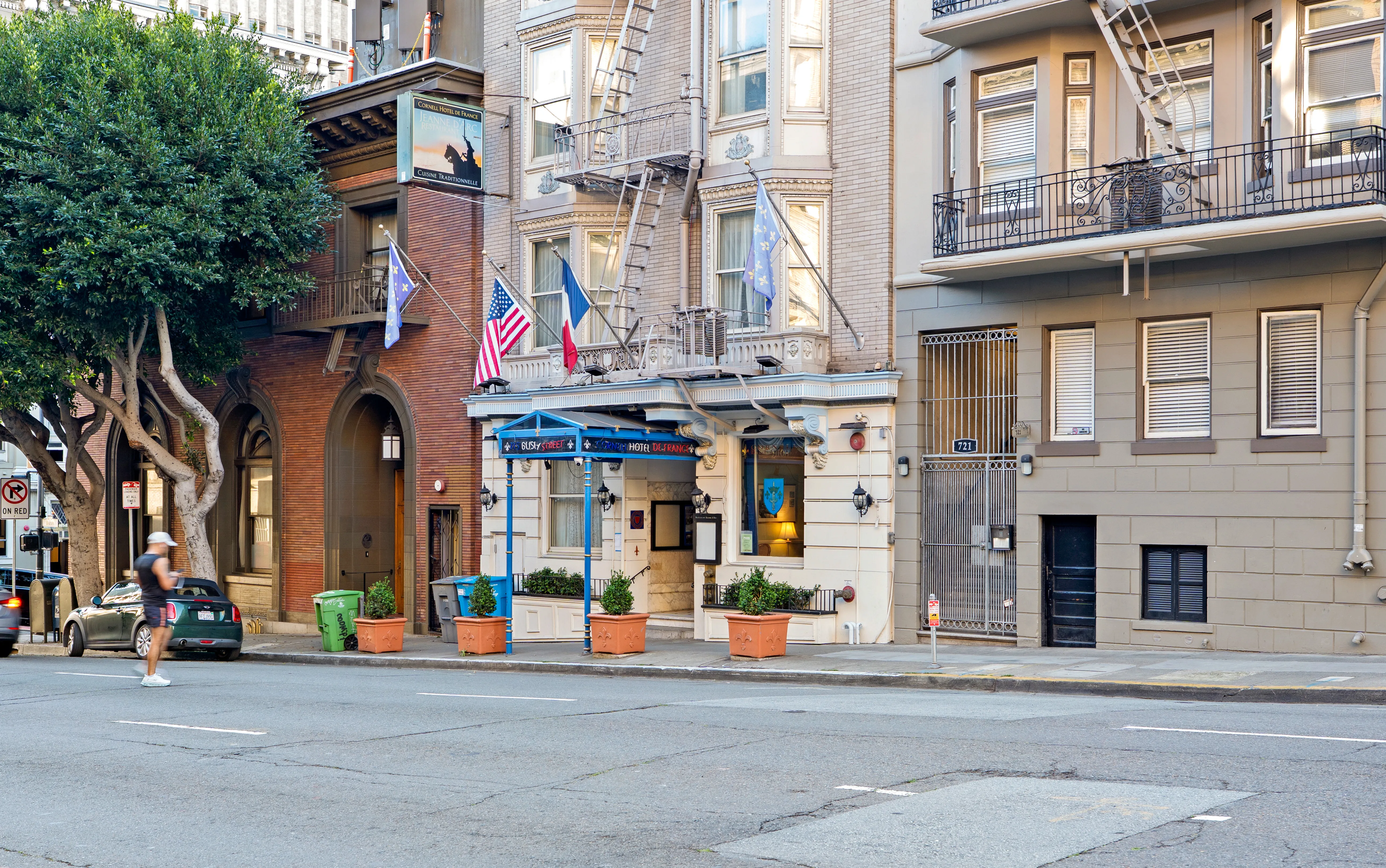 The Cornell Hotel de France on Bush Street, San Francisco